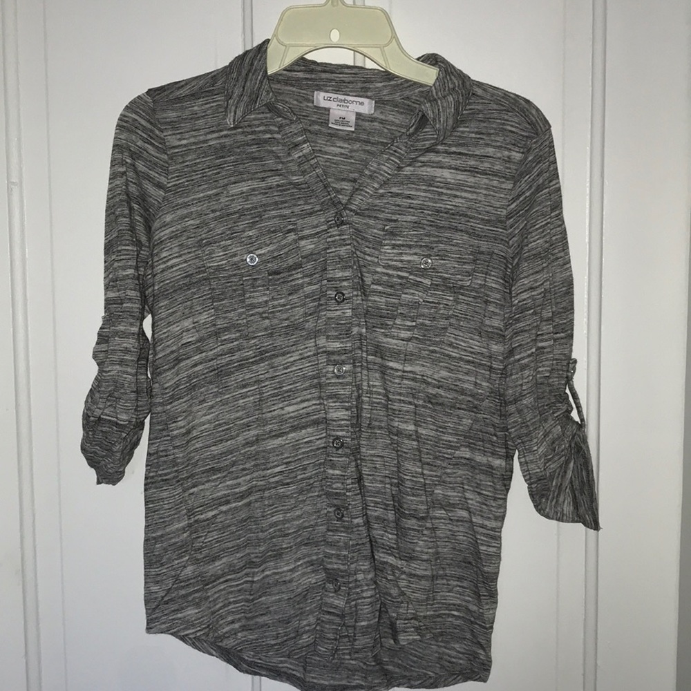 Liz Claiborne button tee